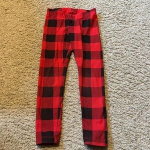 *4 for $15* Cat & Jack Red and Black Plaid Leggings